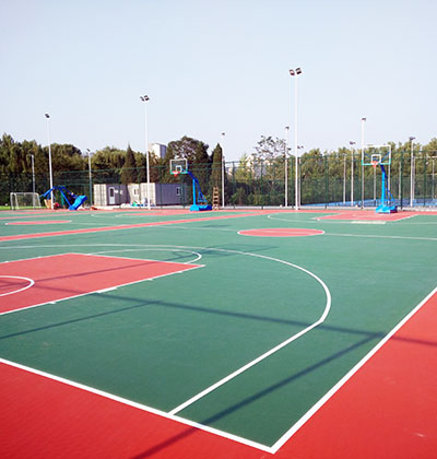 北京市朝阳区红领巾公园硅PU篮球场