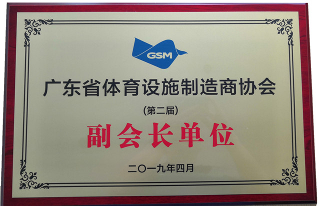广东省体育设施制造商协会副会长单位